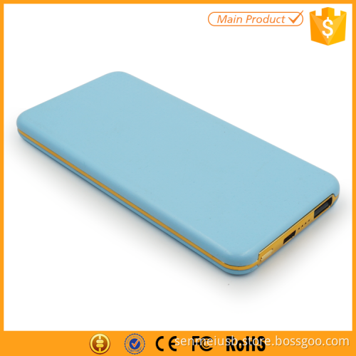 promotion gift set ultra thin power bank 5000mah
